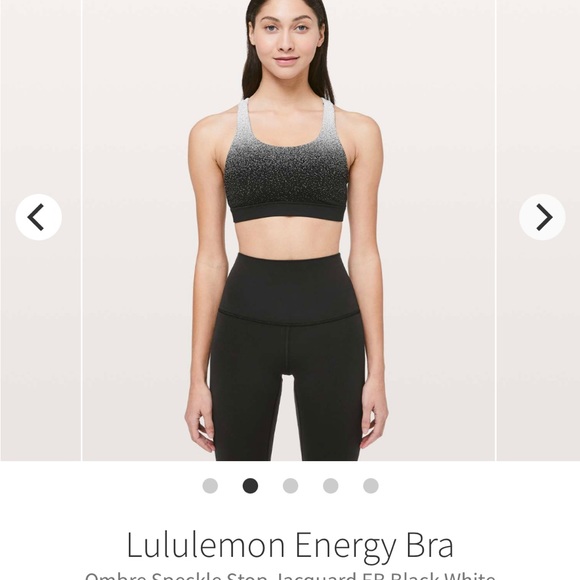 NWOT Black/White/Grey Speckled Energy Bra - Picture 2 of 5